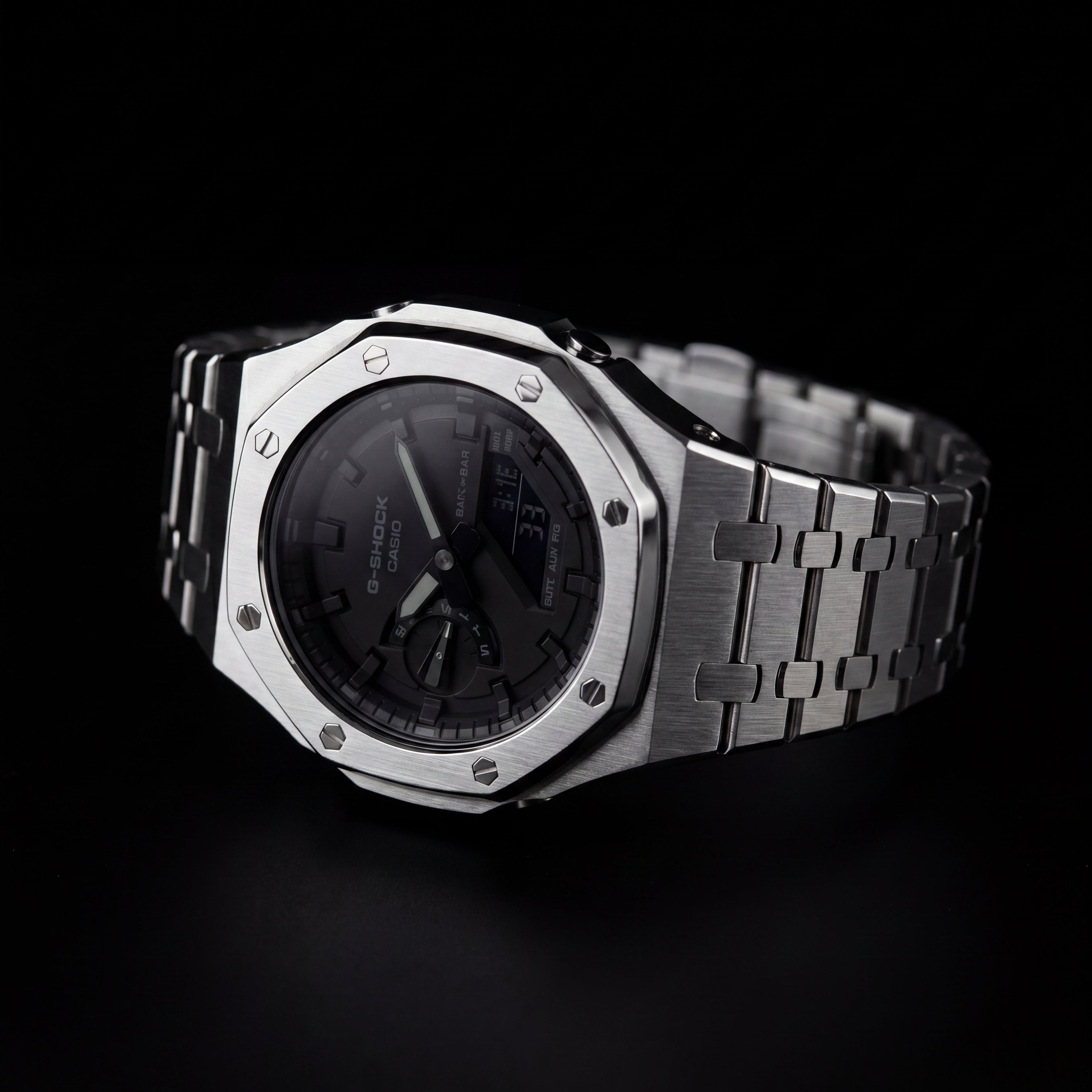 Acier Noir — CasiOak Silver Black | OAK Paris