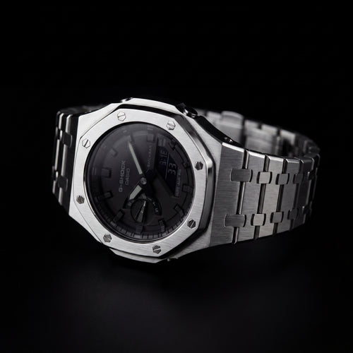 Acier Noir — CasiOak Silver Black | OAK Paris