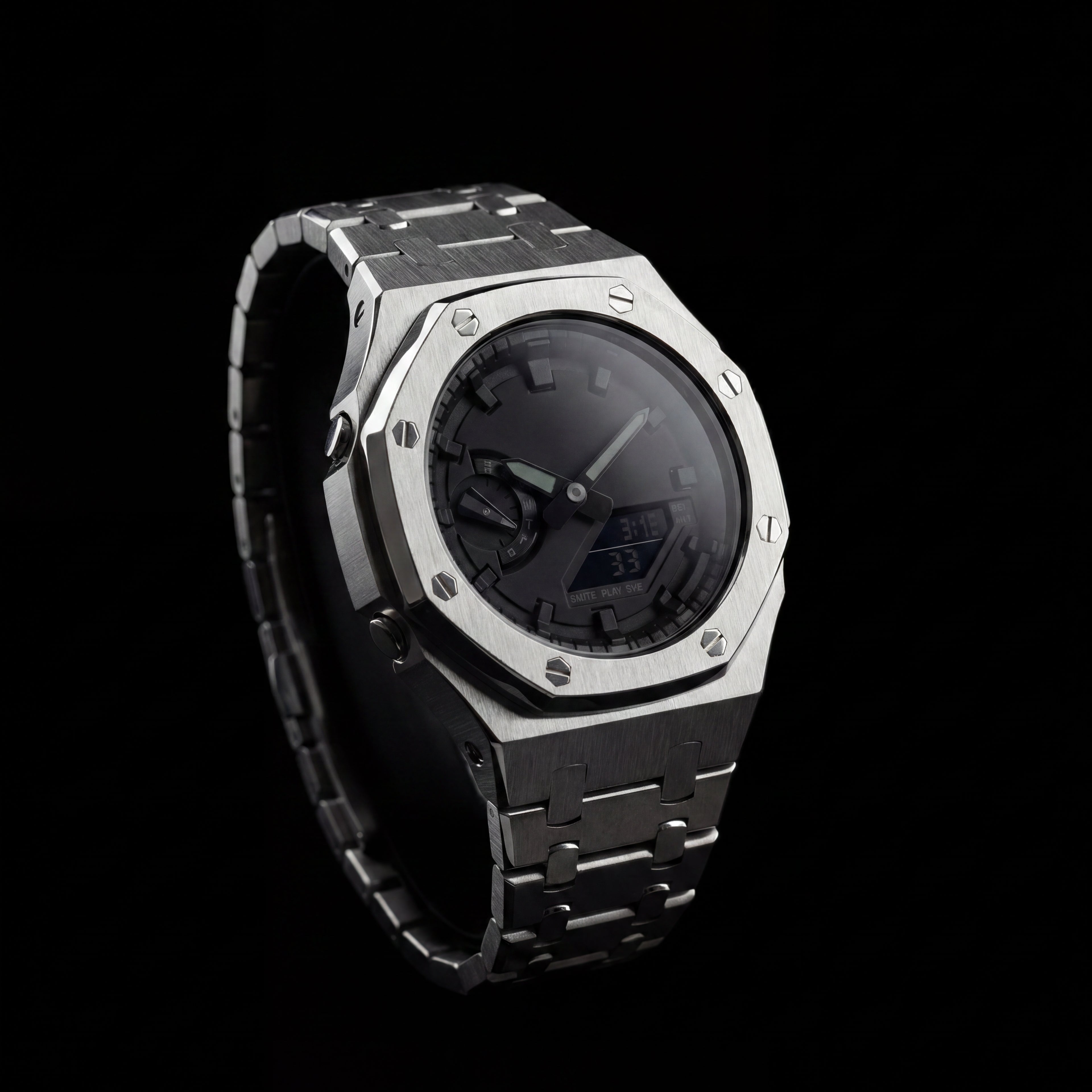 Acier Noir — CasiOak Silver Black | OAK Paris